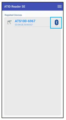 Atid ATS200 Handheld UHF RFID Reader - registered