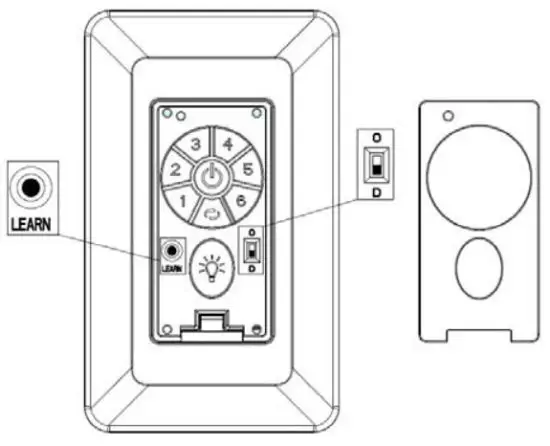 Satellite Electronic 18023 DC Power Ceiling Fan Wall Control - BUTTON