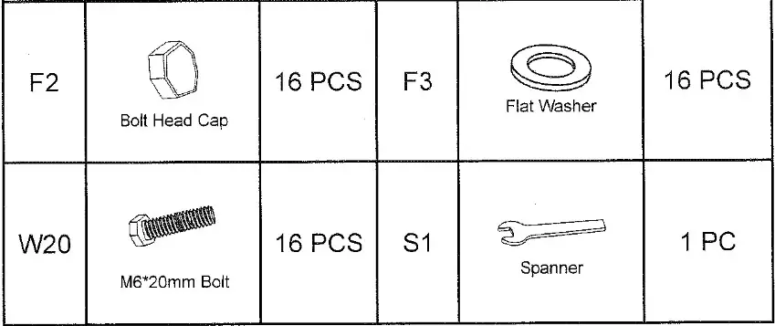 Royalcraft Seychelles Set-Chair Part List 2