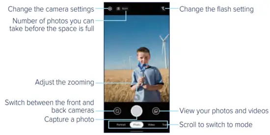 Consumer Cellular ZTE Avid 589 32GB Smart Phone - CAMERA AND VIDEO
