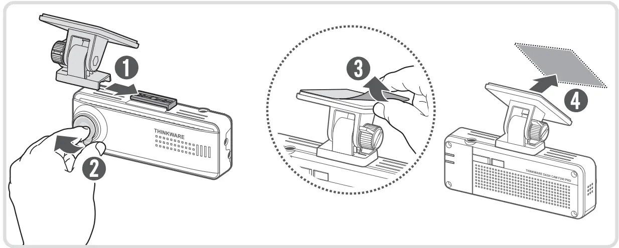 THINKWARE F200 PRO Full HD 1080P WiFi Dash Cam fig 2