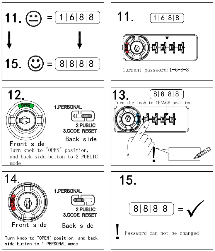 OLP 9525 Combination Lock - fig 1