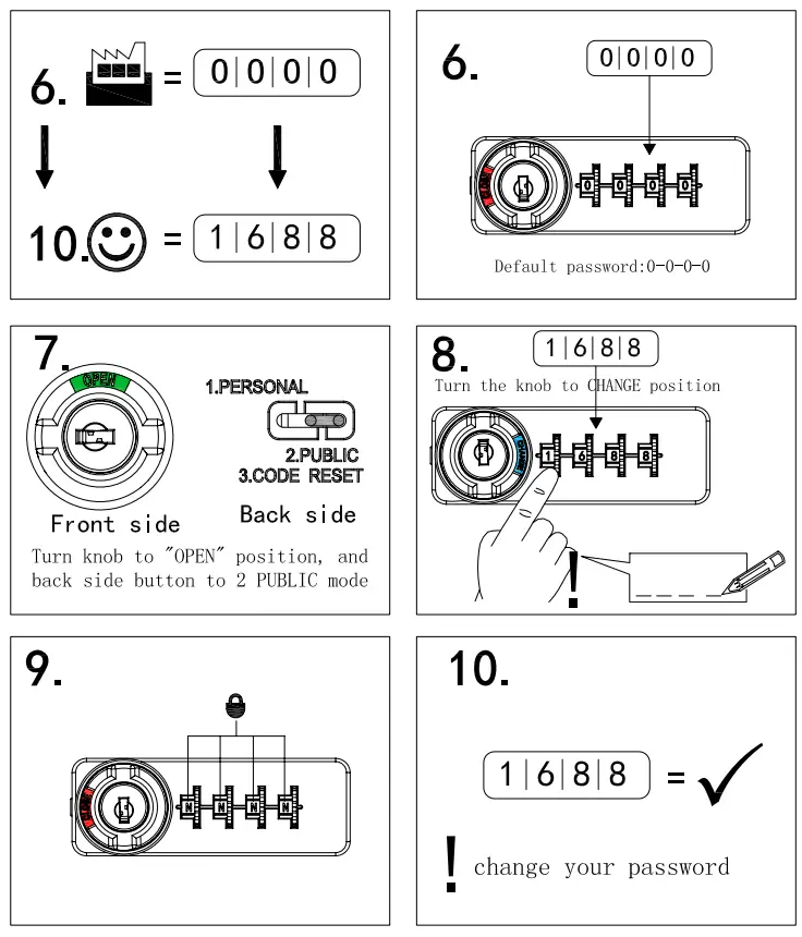OLP 9525 Combination Lock - fig