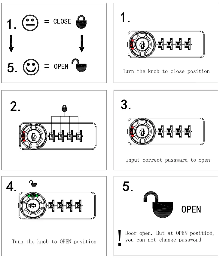 OLP 9525 Combination Lock