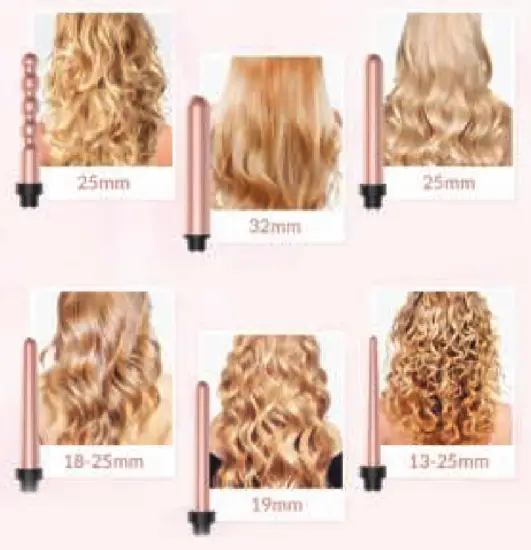 BESTOPE BP06011 6-In-1 Curling Set - Fig 1