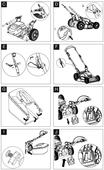 YARD FORCE LM G46D 40V Cordless Lawnmower - fig