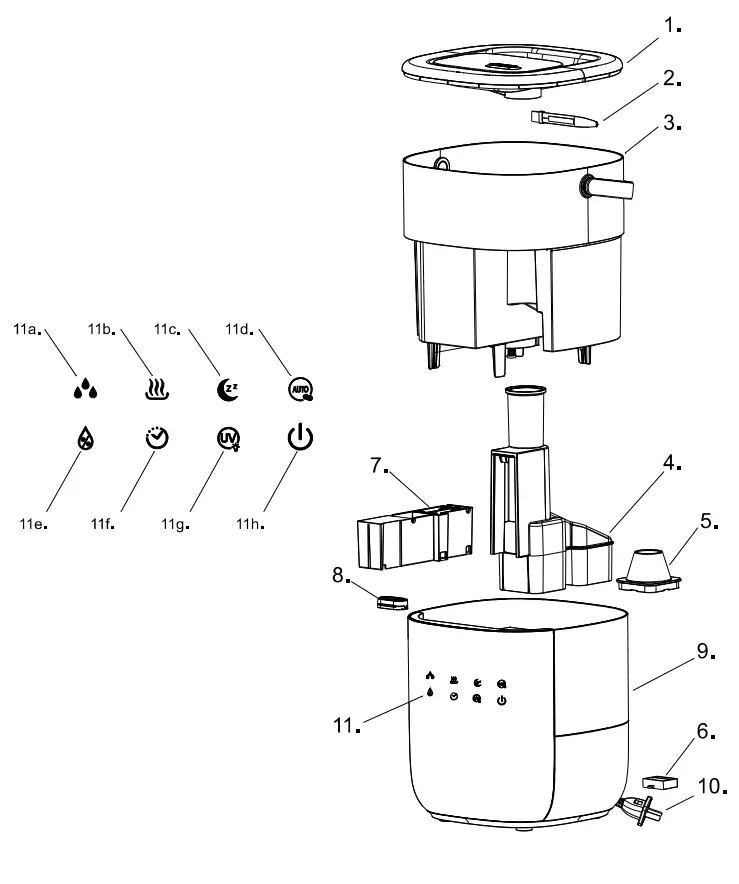 BLAUPUNKT AHS901 Air Humidifier Instruction - Fig