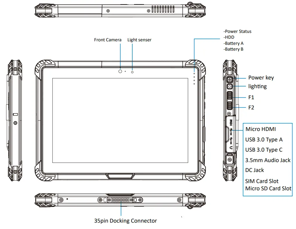 Unistrong UT55 Rugged windows Tablet
