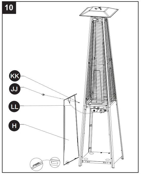 Volcano G21 Gas patio heater - Montageanleitung 10