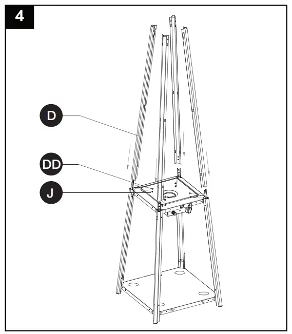Volcano G21 Gas patio heater - Montageanleitung 4
