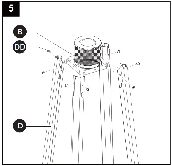 Volcano G21 Gas patio heater - Montageanleitung 5