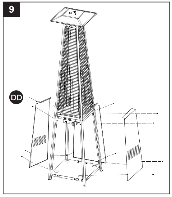 Volcano G21 Gas patio heater - Montageanleitung 9