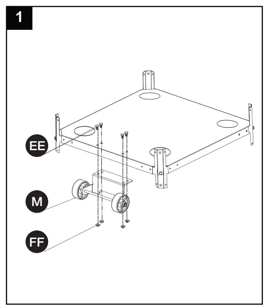 Volcano G21 Gas patio heater - Montageanleitung