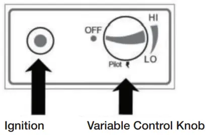 Volcano G21 Gas patio heater - storage