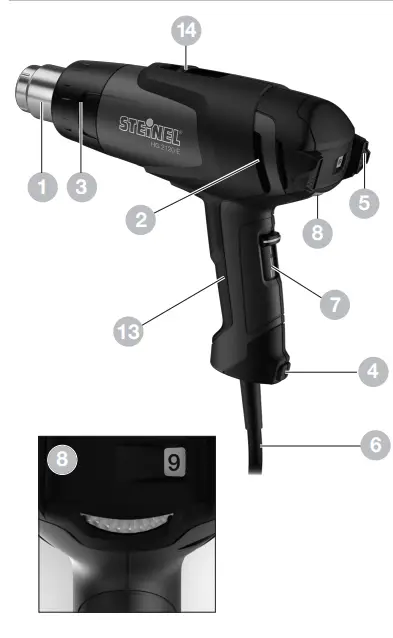 steinel HG 2120 E Hot Air Blower 2