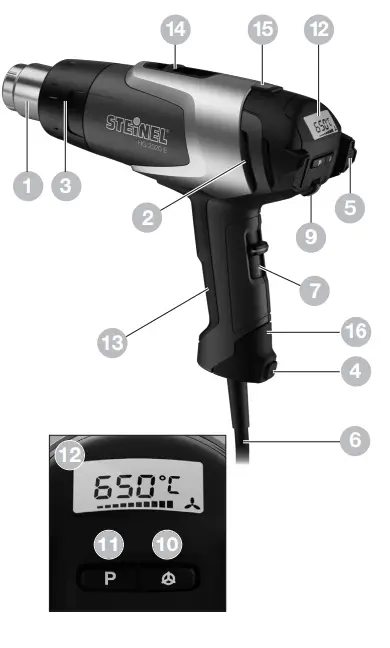 steinel HG 2120 E Hot Air Blower 3