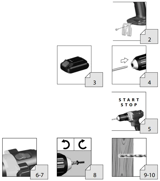 Gude BS 18 Cordless Drill or Driver - fig 1