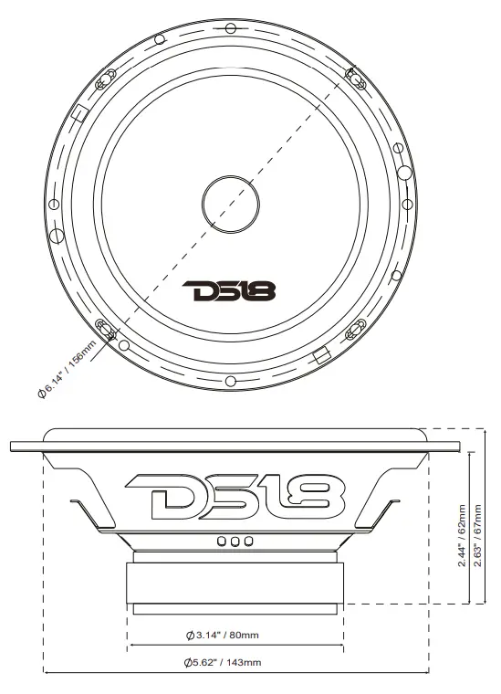 DS18 EXL-SQ65CX 6.5- 2-WAY COMPONENT SET FIG 2