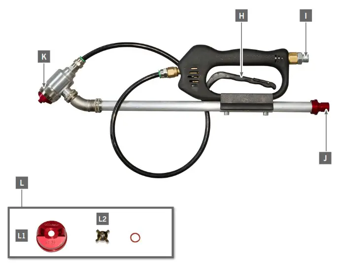 volumair HV460 Long Spray Gun ARTI 130 2 Trolley - YOUR MACHINE 2