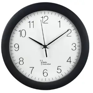 hama 185855 Shiny DCF Radio Wall Clock
