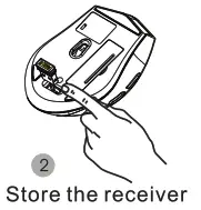 VOXICON Wireless Keyboard and Mouse - Abtain the receiver on the mouse 2