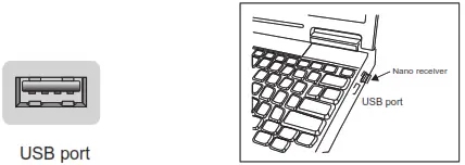 VOXICON Wireless Keyboard and Mouse - extra USB cable
