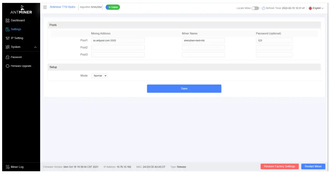 Setting up the Server