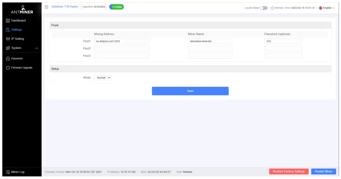 Configuring the Server