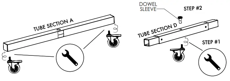 DOMINATOR 30KPCTP Rolling Pickleball Net Components - 2
