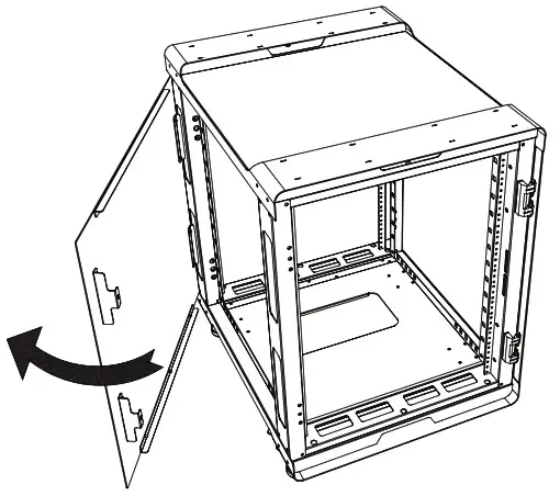 CLAYTEK WS Series Server Racks and Server Cabinets - How to open side panel 2