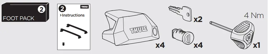 THULE-186097-Custom-Fit-Kit-for-Mounting-Roof-Rack-to-Vehicles-FIG-2