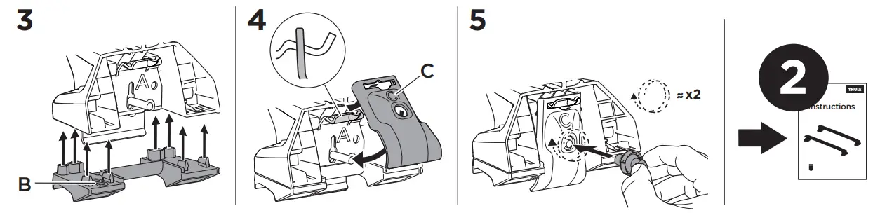 THULE-186097-Custom-Fit-Kit-for-Mounting-Roof-Rack-to-Vehicles-FIG-5