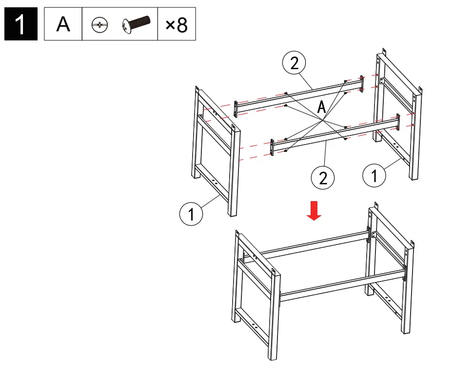 GB4000 36 Inch 4-Burner Gas Griddle Assembly illustration