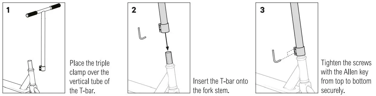 ZINC 7573 Detour Stunt Scooter Instruction Manual - Assembly