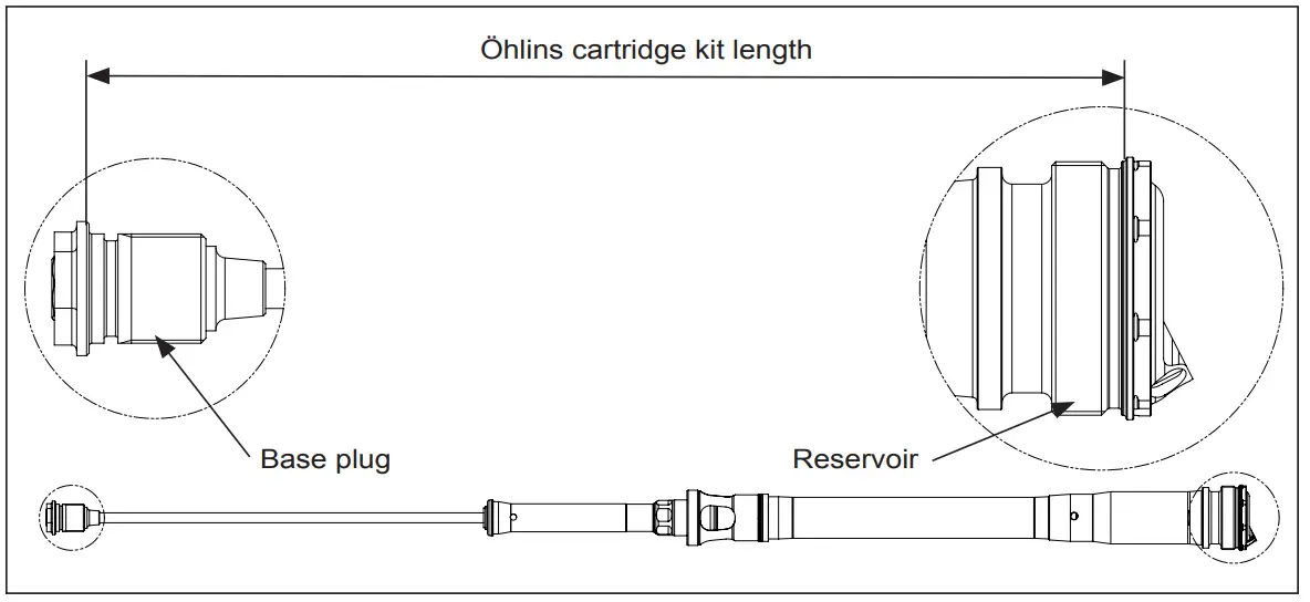 OHLINS FCX 0205 Off Road TTX Cartridge Kit - specified