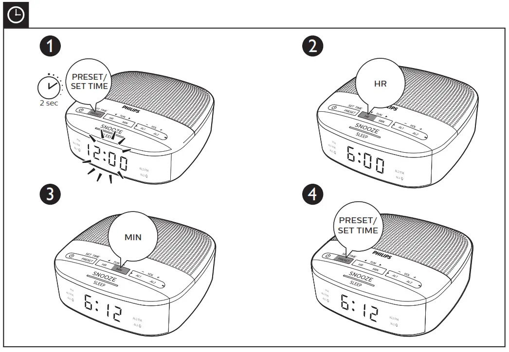 PHILIPS TAR3205 37 Clock Radio - fig5