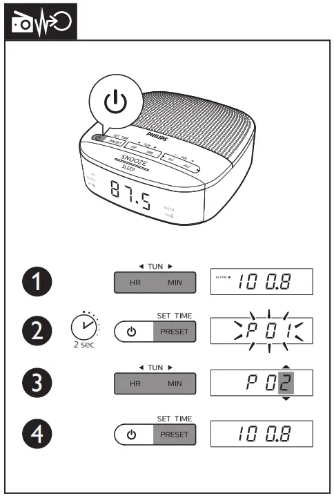 PHILIPS TAR3205 37 Clock Radio - fig6