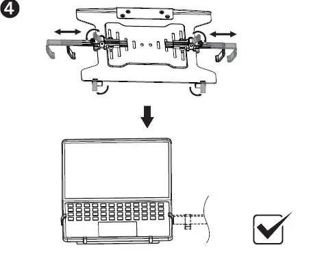 Kensington K53801 Universal Laptop Holder for Monitor Arms fig (6)