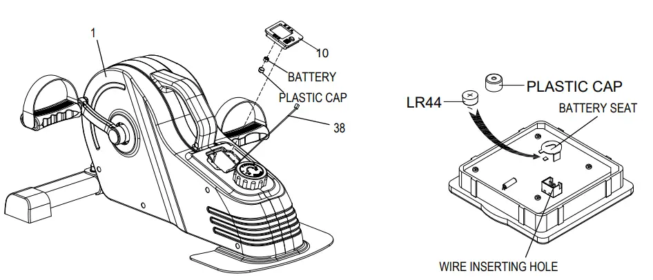 SUNNY Health Fitness SF-B0891 Under Desk Magnetic Cycle Pedals Mini Exercise Bike - fig 9