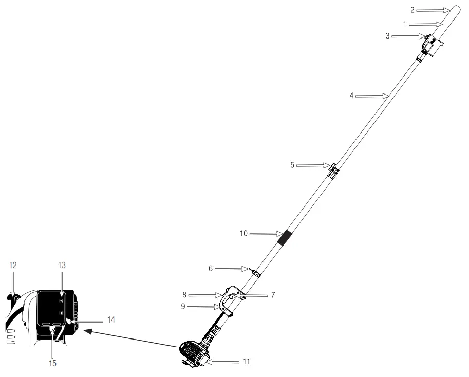 GIRAFFE Podadora de Altura DETAILED