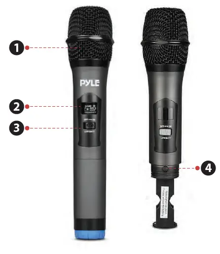 Portable UHF Wireless Microphone System (3)