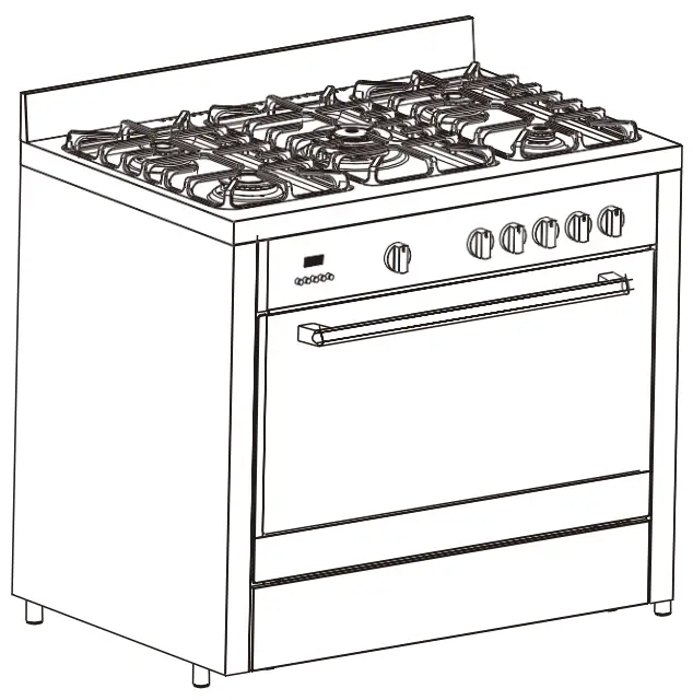 Adexa G36D08-5010 Gas Cooker
