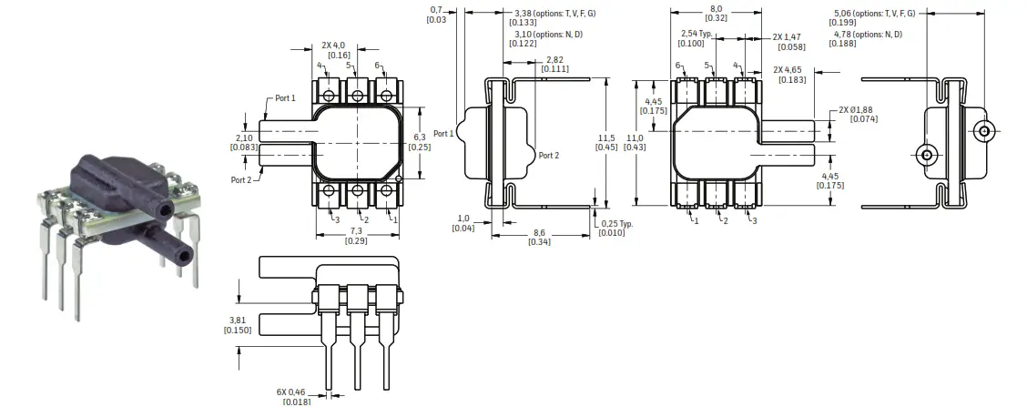Honeywell 32305127 Basic Amplified Board Mount Pressure Sensors - fig 5
