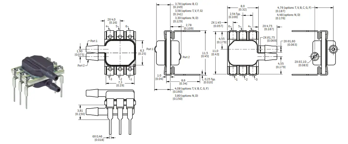 Honeywell 32305127 Basic Amplified Board Mount Pressure Sensors - fig 8