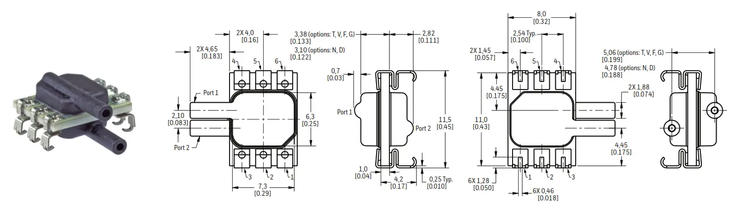 Honeywell 32305127 Basic Amplified Board Mount Pressure Sensors - fig c6