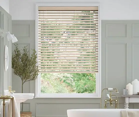 blinds 2go Natural Pine Faux Wood Blind