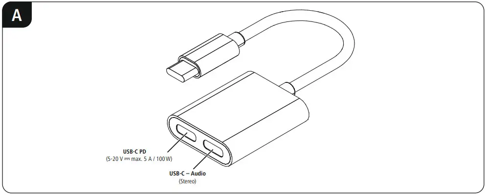 hama 00200321 2in1 Audio Adapter - Figure 1
