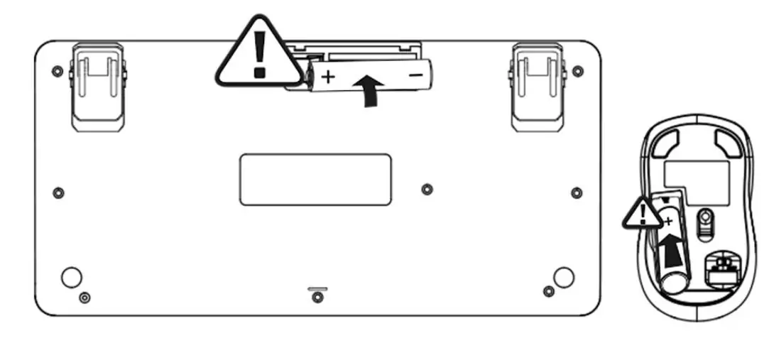 Superbcco MK610 Typewriter Style Wireless Keyboard and Mouse 1