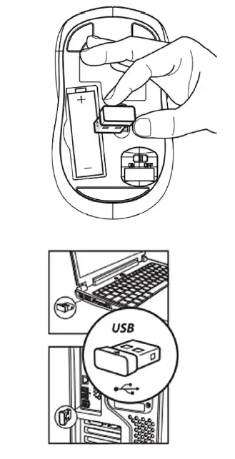 Superbcco MK610 Typewriter Style Wireless Keyboard and Mouse 2
