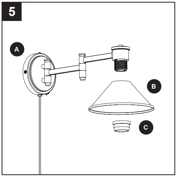 allen roth 42622 Contemporary LED Wall Sconce - Fig 8